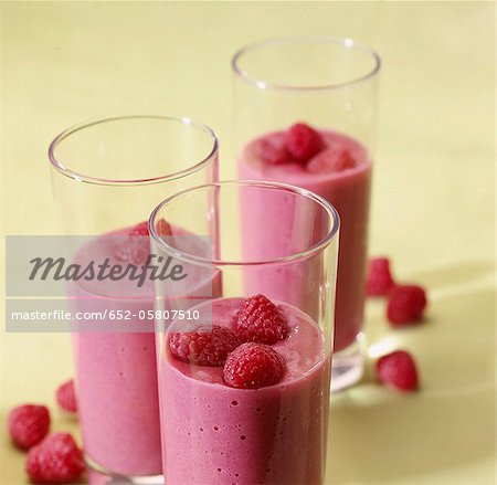 Smoothie aux framboises