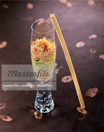 Crab and fennel Verrine