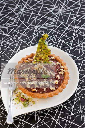 Prune et tartelette de fruits secs