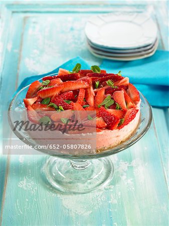 Gâteau au fromage aux fraises Gâteau au fromage aux fraises