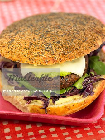 Burger aux lentilles