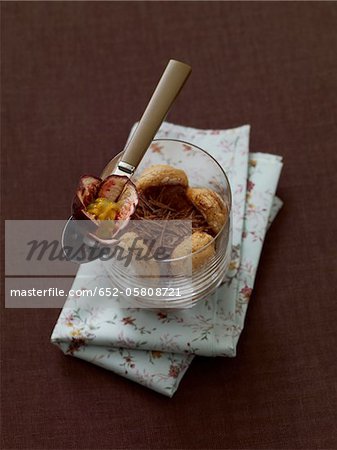 Mini fruits de la passion chocolat Charlotte Mini fruits de la passion chocolat Charlotte