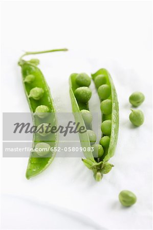 Peas in their pods