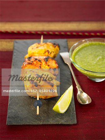 Tandoori chicken brochette Tandoori chicken brochette