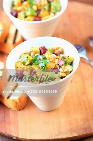 Avocado,mango,beetroot and walnut salad Avocado,mango,beetroot and walnut salad