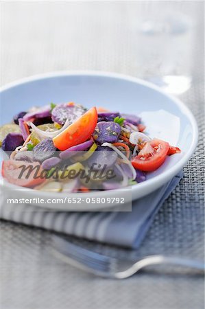 Purple potato salad