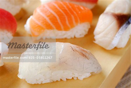 Steinbutt Sushi hirame