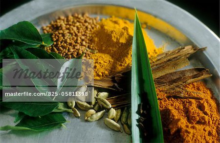 Ingrédients pour curry