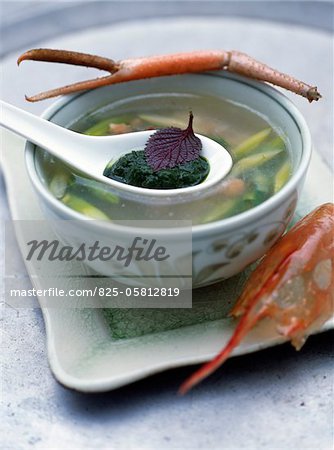 Vietnamese spiny lobster soup