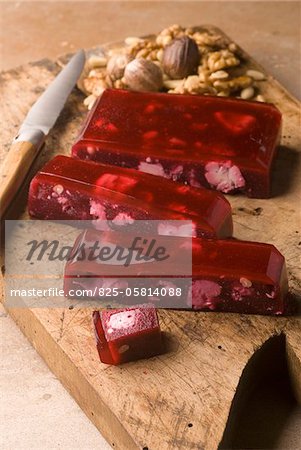 Beetroot and Bleu de Causses nougat