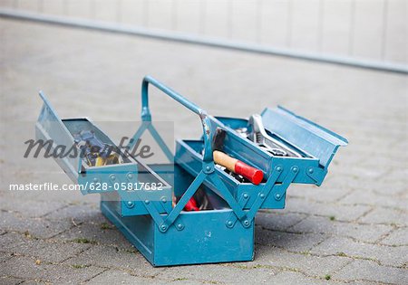 Blaue toolbox