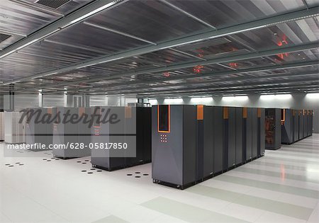 Mainframe computers in data center