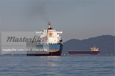 Ocean Freighter, Vancouver, British Columbia, Canada