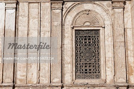 Détail de la mosquée de Muhammed Ali, citadelle de Saladin, le Caire, Egypte