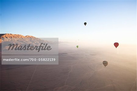 Ballons à Air chaud sur Louxor, Égypte