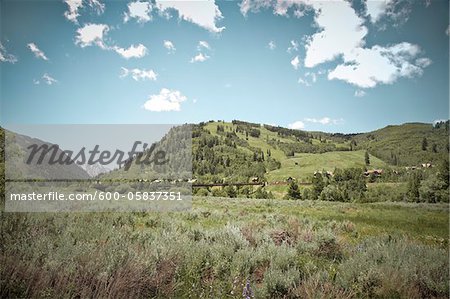 Vue panoramique, Interstate 70, Colorado, USA