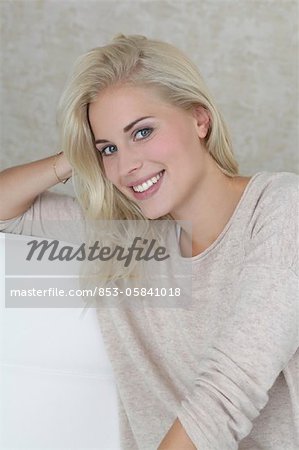 Blond woman, portrait