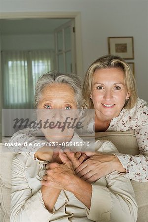 Mother and daughter, portrait