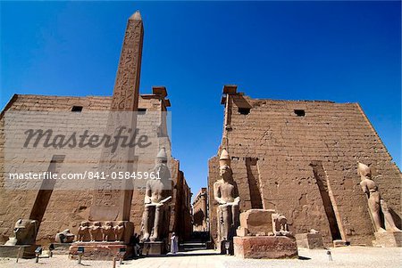 Luxor-Tempel, Luxor, Theben, UNESCO World Heritage Site, Ägypten, Nordafrika, Afrika