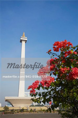 Nationaldenkmal (MONAS) in Merdeka Square, Jakarta, Java, Indonesien, Südostasien, Asien