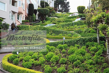 Lombard Street, San Francisco, Californie, États-Unis d'Amérique, l'Amérique du Nord