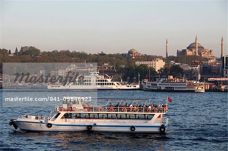 Boat on the Bosphorus, Istanbul, Turkey, Europe
