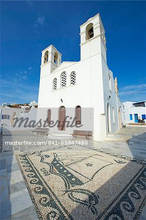 Korfiatissa église, Plaka, vieux village, Milos, Iles Cyclades, îles grecques, Grèce, Europe