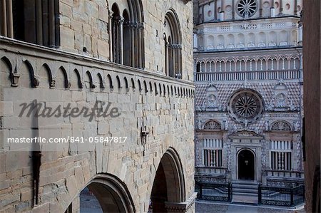 Collieoni chapelle, Piazza Vecchia, Bergamo, Lombardie, Italie, Europe