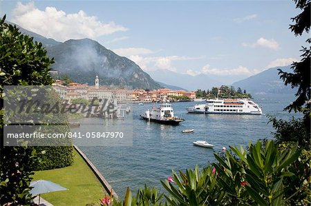 Bateaux sur le lac de Côme, Menaggio, Lombardie, lacs italiens, Italie, Europe