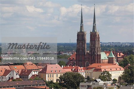 Dom Blick von Marii Magdaleny Kirche, Breslau, Schlesien, Polen, Europa