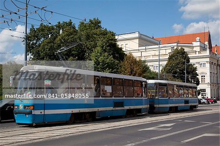 Straßenbahn, Altstadt, Breslau, Schlesien, Polen, Europa