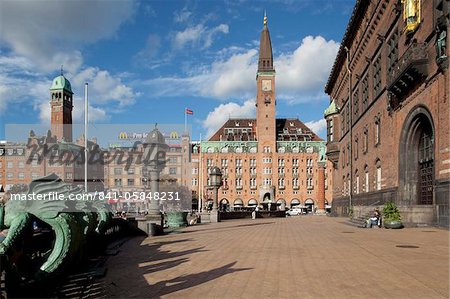 Place de la mairie, Copenhague, Danemark, Scandinavie, Europe