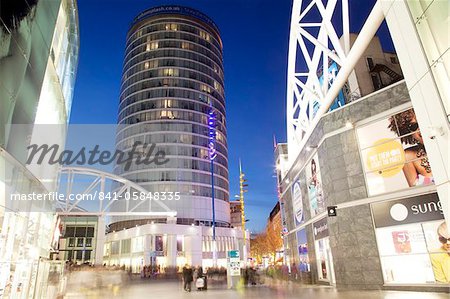 Centre commercial de Bullring à Noël, City Centre, Birmingham, West Midlands, Angleterre, Royaume-Uni, Europe