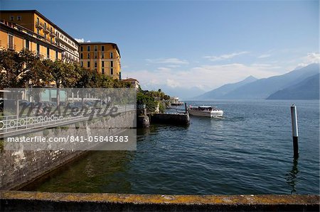 Lakeside, Cadenabbia, lac de Côme, Lombardie, lacs italiens, Italie, Europe