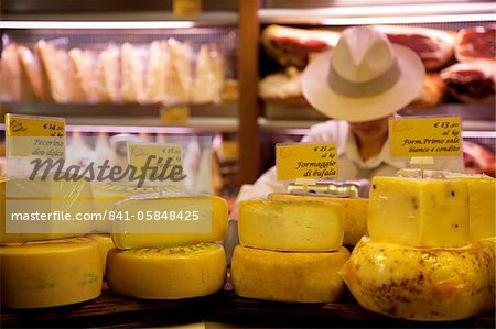 Local cheese shop, Bologna, Emilia Romagna, Italy, Europe