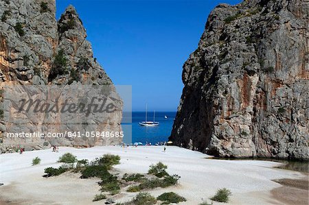 Platja de Torrent de Pareis, Sa Calobra, Mallorca (Majorca), Balearic Islands, Spain, Mediterranean, Europe