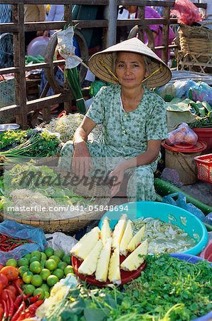 Bodenständiges Markt, Hue, North Central Coast, Vietnam, Indochina, Südostasien, Asien