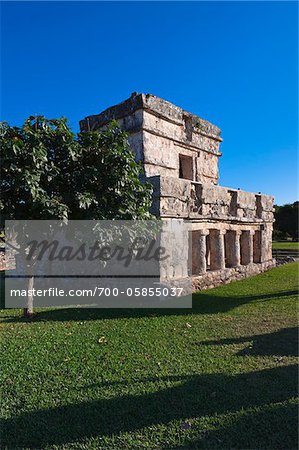 Temple de la fresques, Tulum, Riviera Maya, Quintana Roo, Mexique