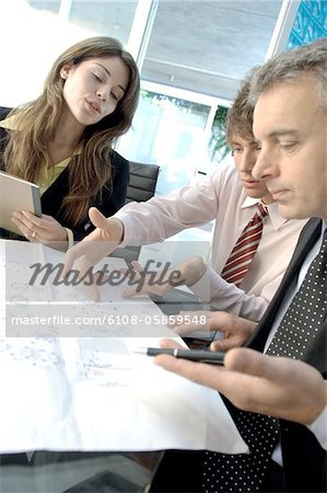 Business people discussing in office