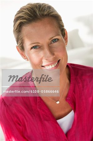 Porträt einer Frau, Lächeln
