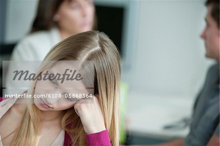 Businesswomen resting in an office