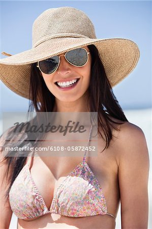 Close-up of a woman wearing sunglasses