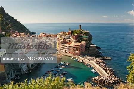 Small town Vernazza (Cinque Terre, Italy)