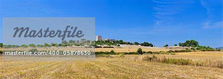 Mediterranean village of Majorca island, Spain. Panorama