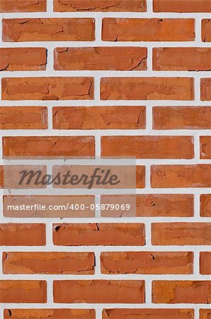 red brick wall texture background, vertical frame.