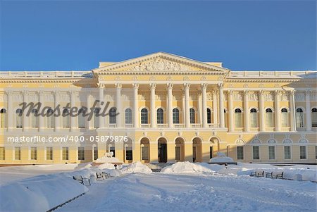 Saint-Petersburg. Mikhailovsky Palace, one of the most beautiful buildings in the classical style