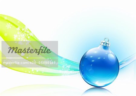 Vector illustration of abstract background with cool glossy Christmas decoration