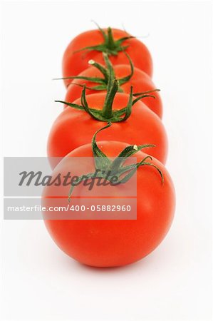 tomato isolated on white close up