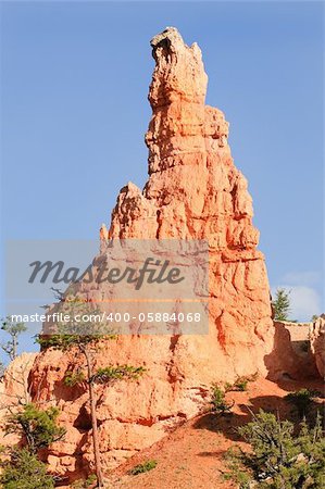 Hoodoo's (strange rock formations created by erosion) in Bryce Canyon National park, Utah