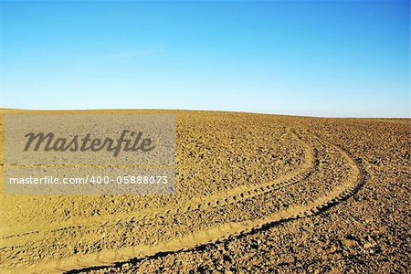 ploughed field  background